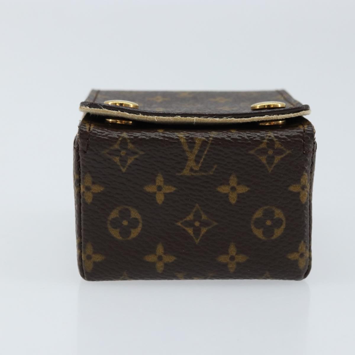 LOUIS VUITTON Monogram Jewelry Case Jewelry Box LV Auth LNZ148