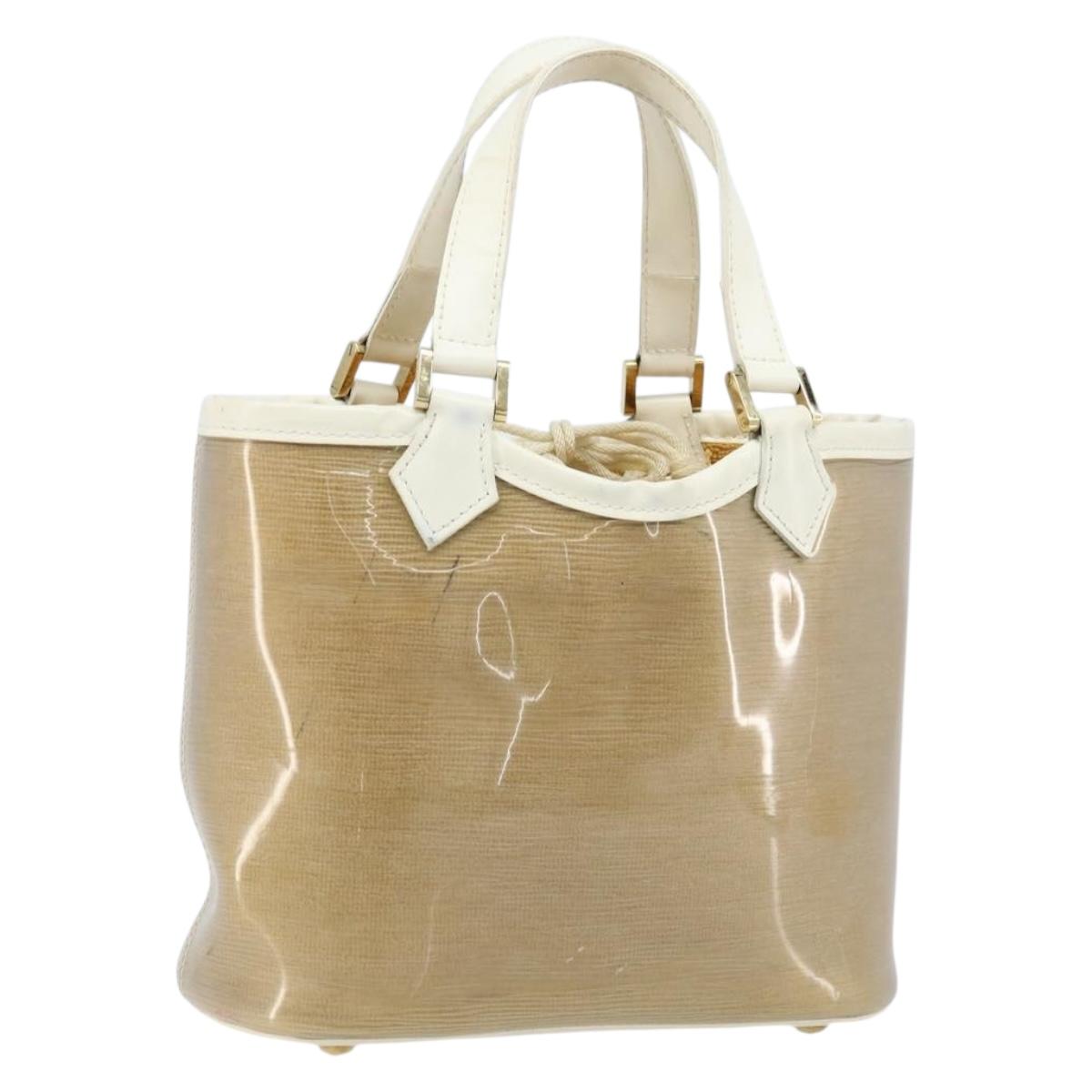 LOUIS VUITTON Epi Plage Mini lagoon Bay Bag Beige Sabre M92473 LV Auth LNZ159