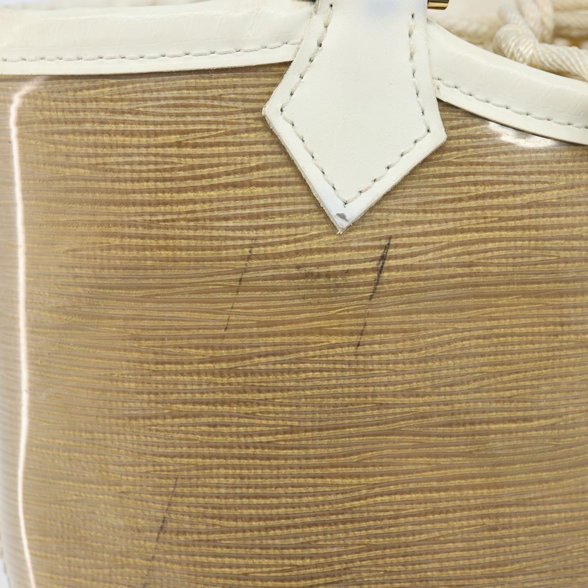 LOUIS VUITTON Epi Plage Mini lagoon Bay Bag Beige Sabre M92473 LV Auth LNZ159