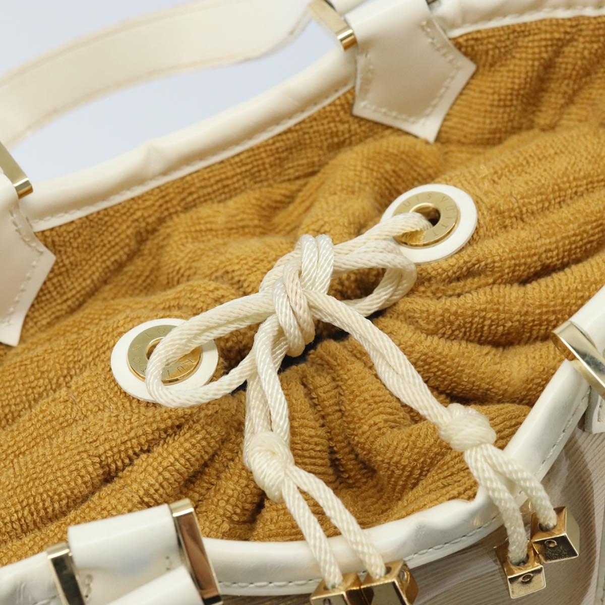 LOUIS VUITTON Epi Plage Mini lagoon Bay Bag Beige Sabre M92473 LV Auth LNZ159