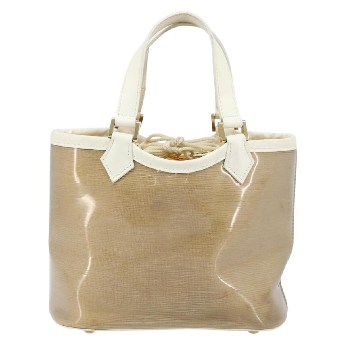 LOUIS VUITTON Epi Plage Mini lagoon Bay Bag Beige Sabre M92473 LV Auth LNZ159