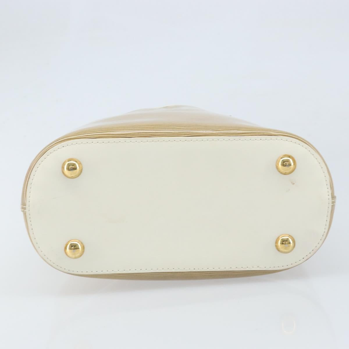 LOUIS VUITTON Epi Plage Mini lagoon Bay Bag Beige Sabre M92473 LV Auth LNZ159