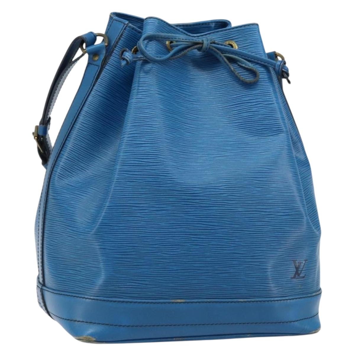 LOUIS VUITTON Epi Noe Shoulder Bag Toledo Blue M44005 LV Auth LNZ167