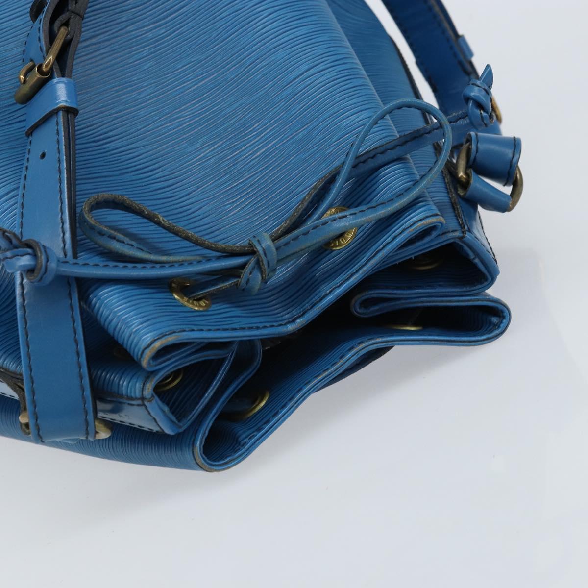 LOUIS VUITTON Epi Noe Shoulder Bag Toledo Blue M44005 LV Auth LNZ167