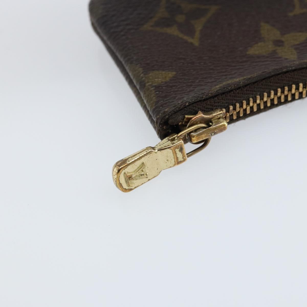 LOUIS VUITTON Monogram Pochette Cles Coin Purse M62650 LV Auth LNZ174