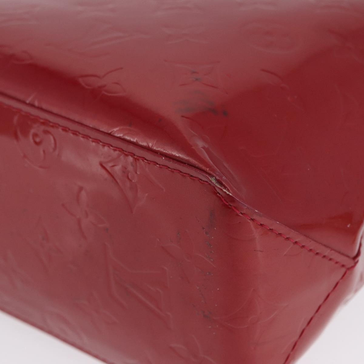 LOUIS VUITTON Monogram Vernis Reade PM Hand Bag Pomme D'amour M91990 Auth LNZ195