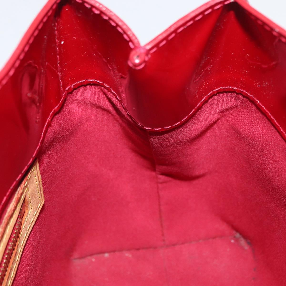 LOUIS VUITTON Monogram Vernis Reade PM Hand Bag Pomme D'amour M91990 Auth LNZ195