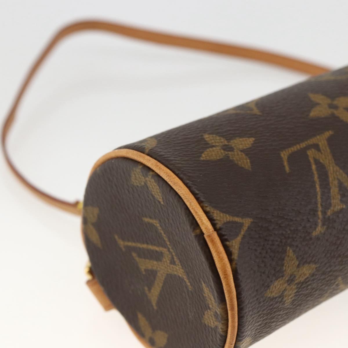 LOUIS VUITTON Monogram Papillon Pouch LV Auth LNZ199