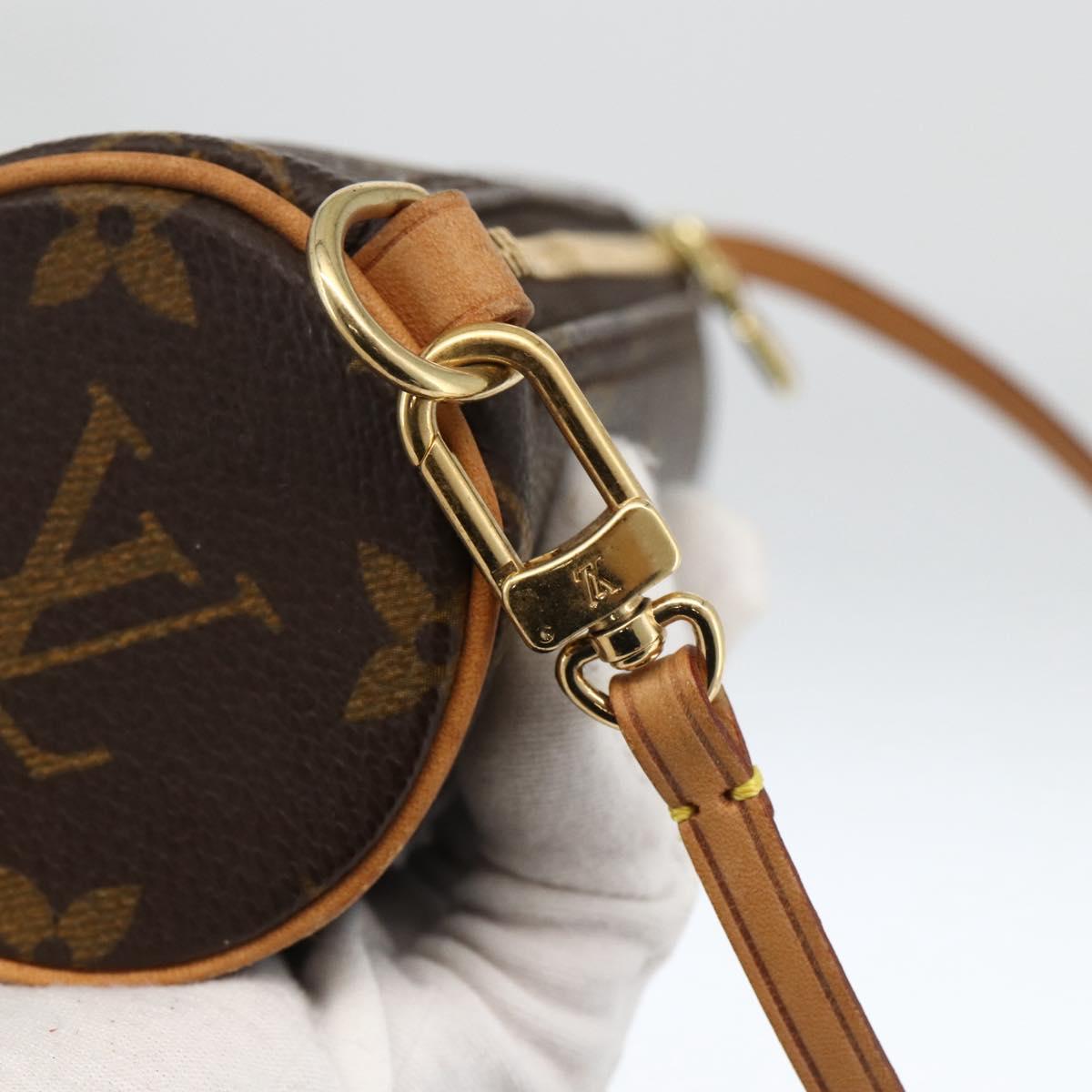 LOUIS VUITTON Monogram Papillon Pouch LV Auth LNZ199