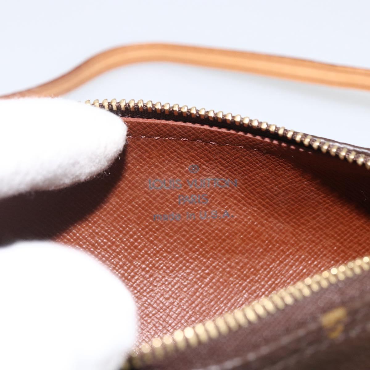 LOUIS VUITTON Monogram Papillon Pouch LV Auth LNZ199