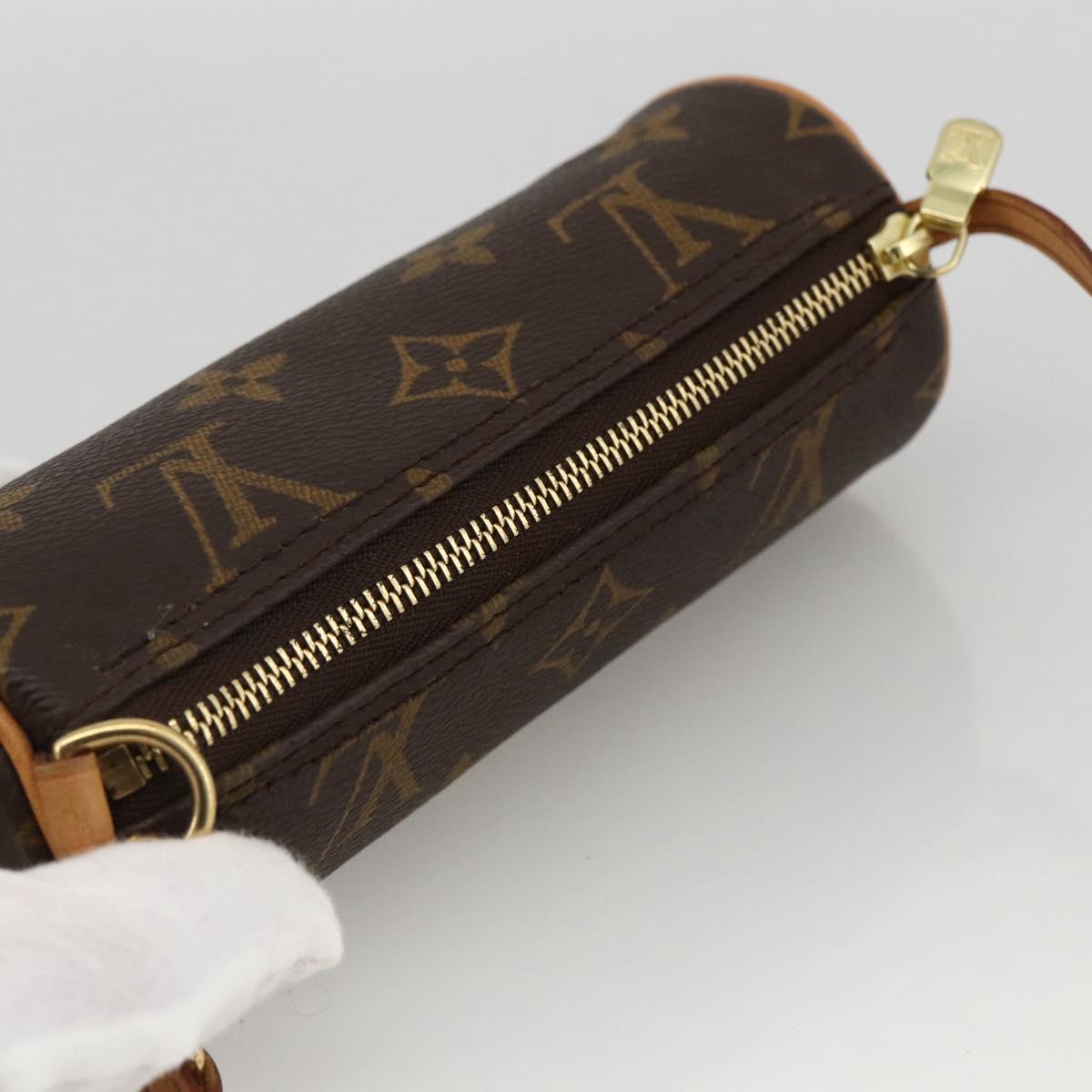 LOUIS VUITTON Monogram Papillon Pouch LV Auth LNZ199