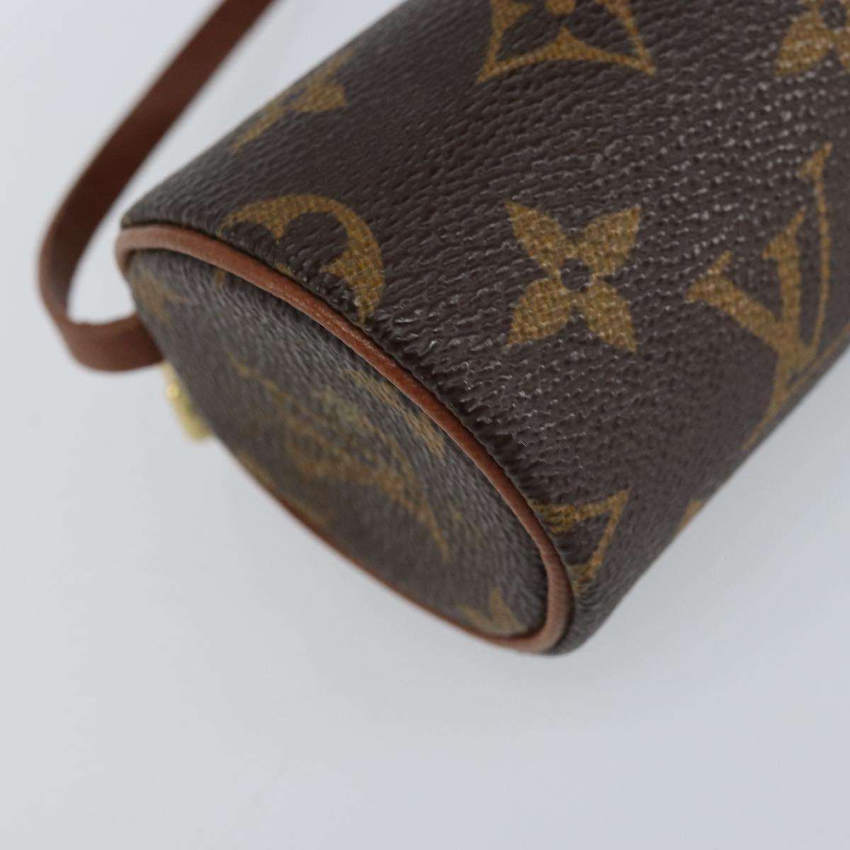LOUIS VUITTON Monogram Papillon Pouch LV Auth LNZ201