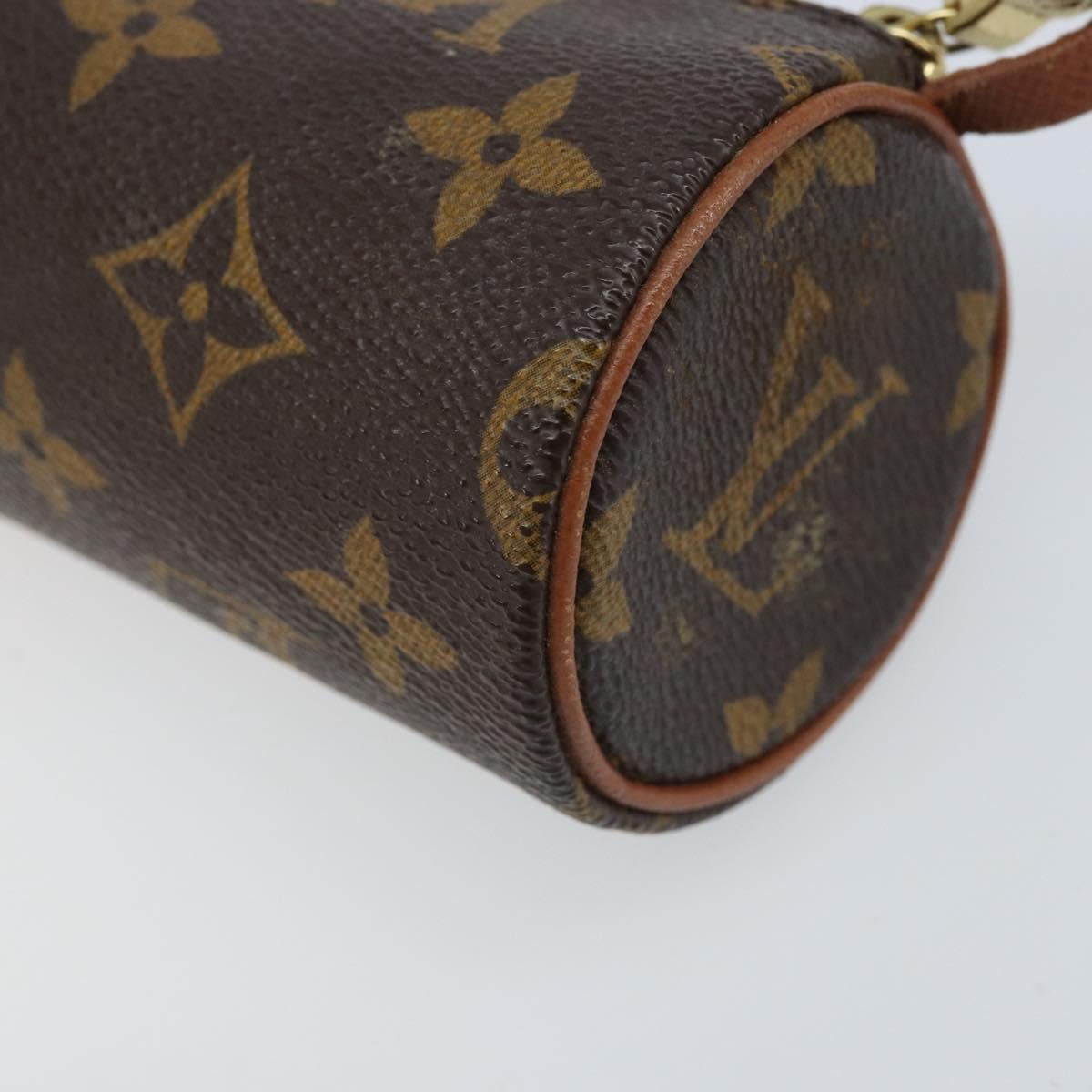 LOUIS VUITTON Monogram Papillon Pouch LV Auth LNZ201