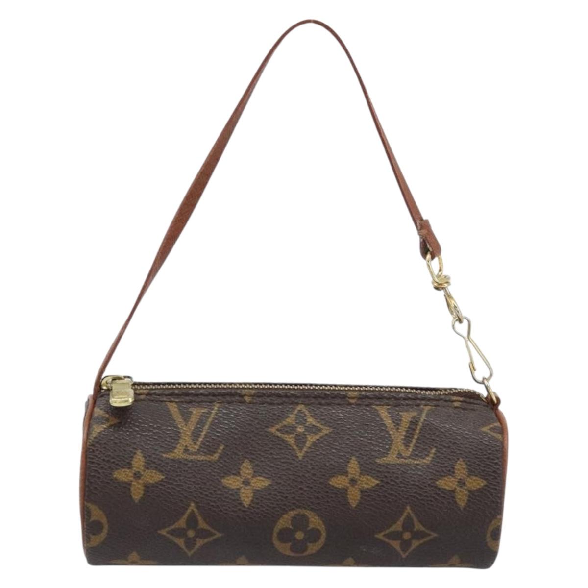 LOUIS VUITTON Monogram Papillon Pouch LV Auth LNZ201