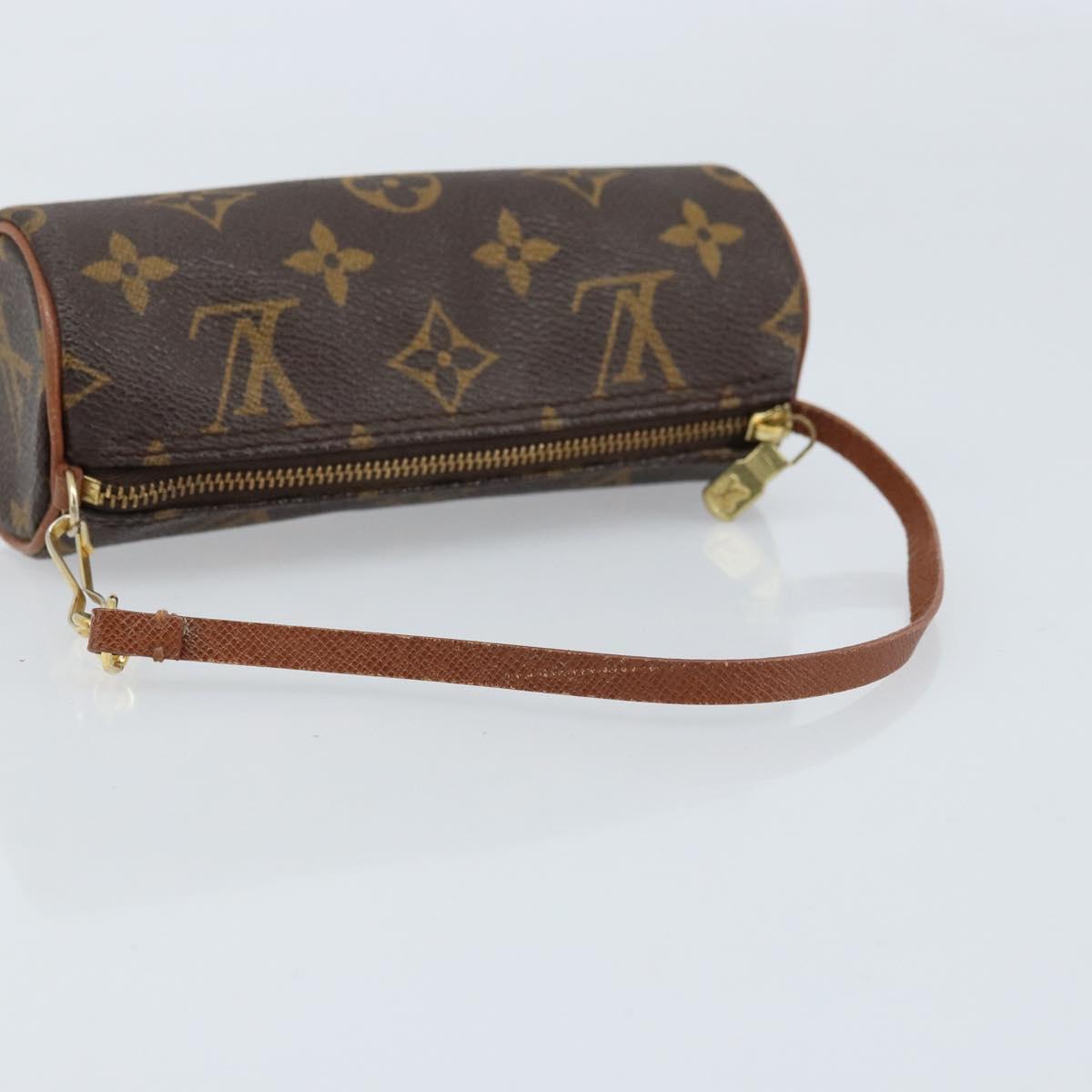 LOUIS VUITTON Monogram Papillon Pouch LV Auth LNZ201