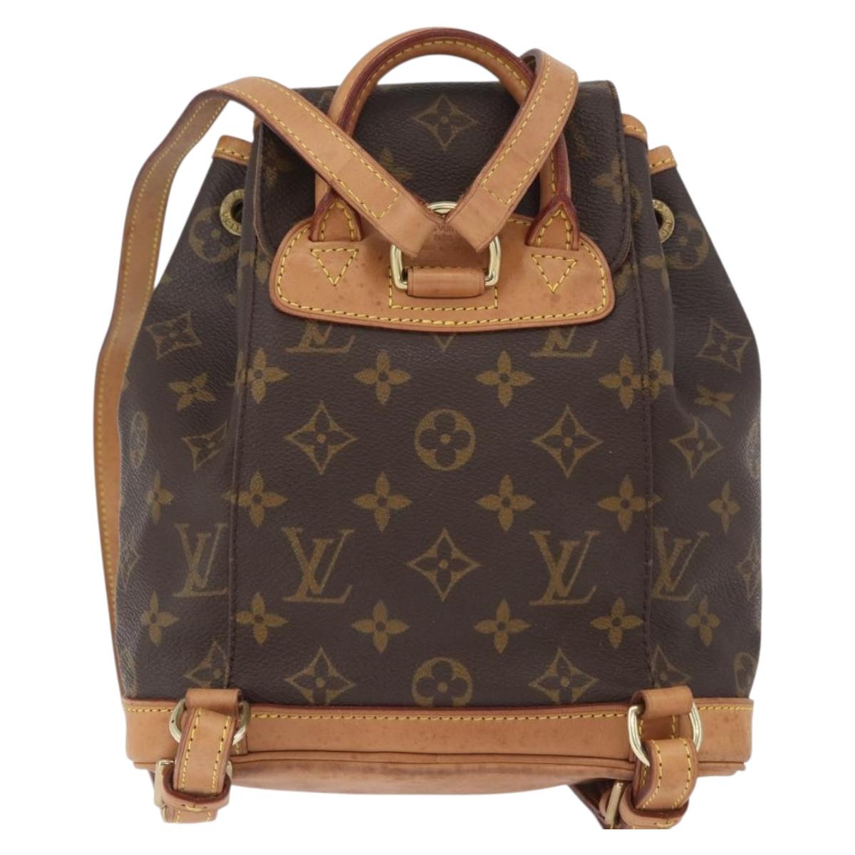 LOUIS VUITTON Monogram Montsouris PM Backpack M51137 LV Auth LNZ202V