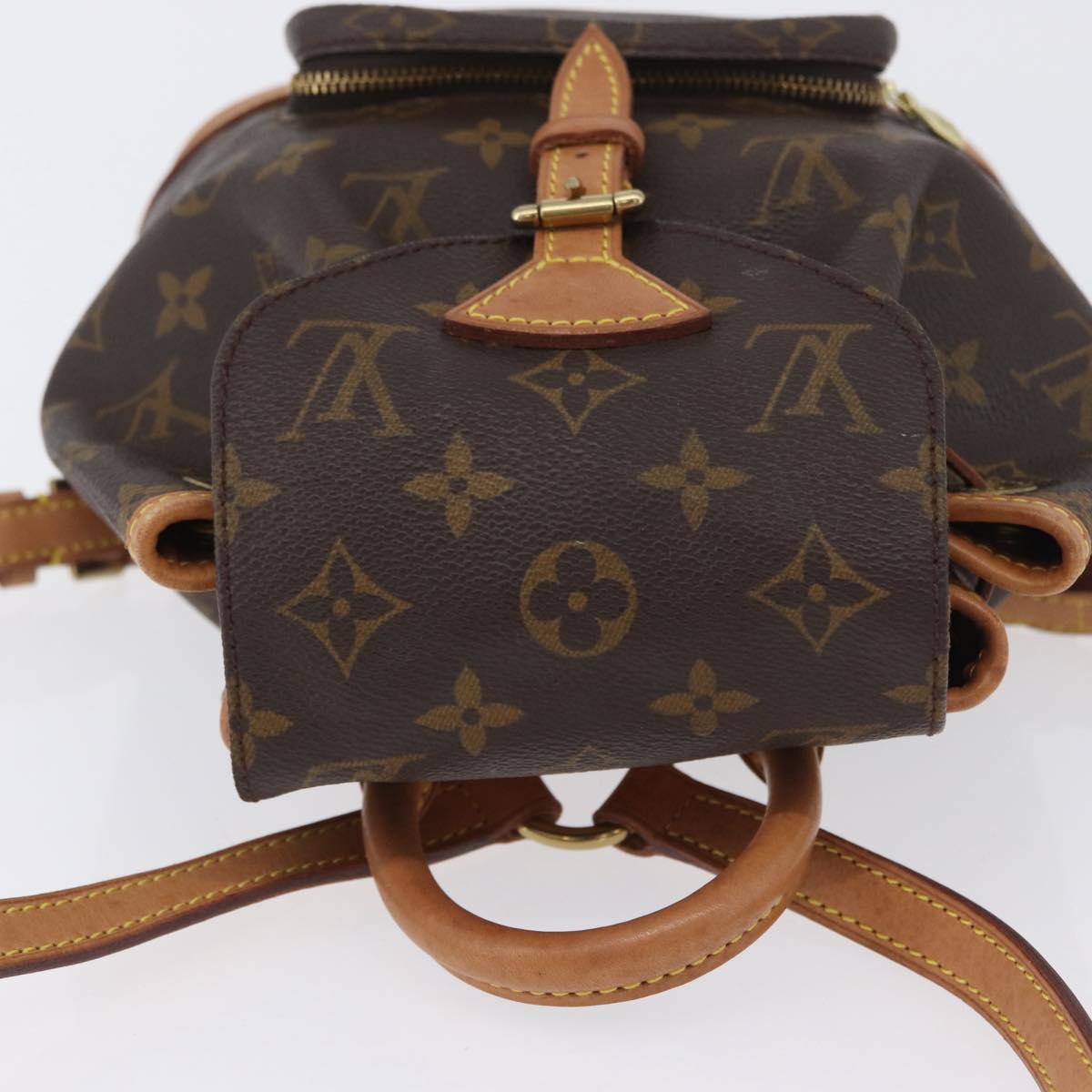 LOUIS VUITTON Monogram Montsouris PM Backpack M51137 LV Auth LNZ202V