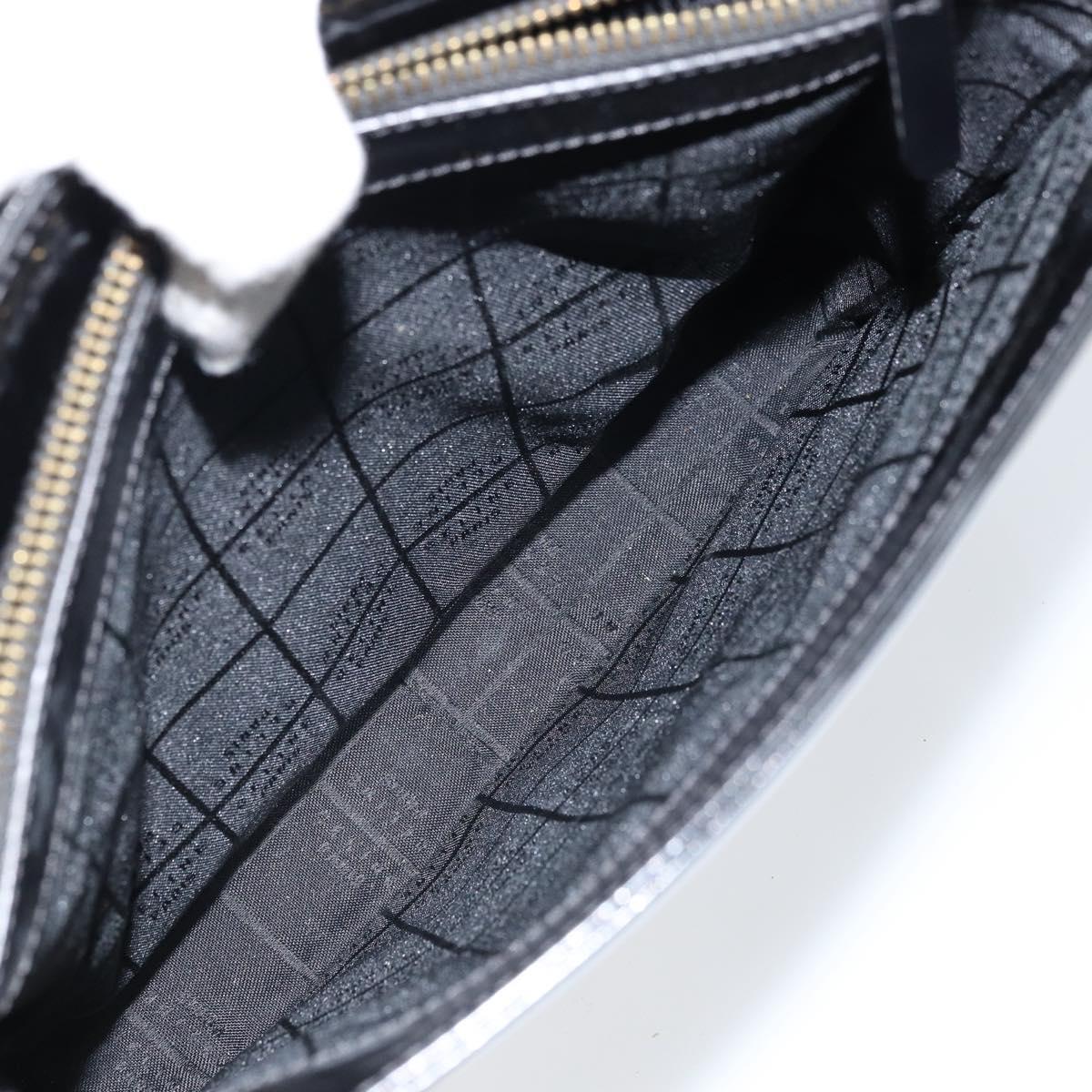 CELINE Shoulder Bag Leather Black Gold Auth LNZ211