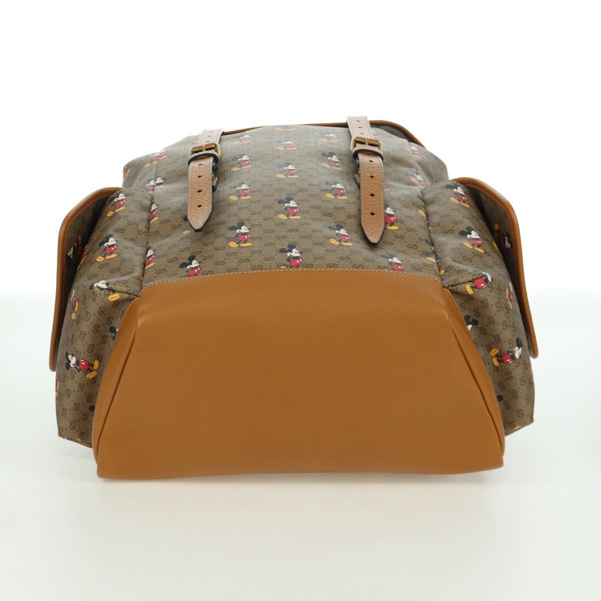 GUCCI Micro GG Supreme GUCCIxDisney Shoulder Bag PVC Beige 603898 Auth LNZ217SM