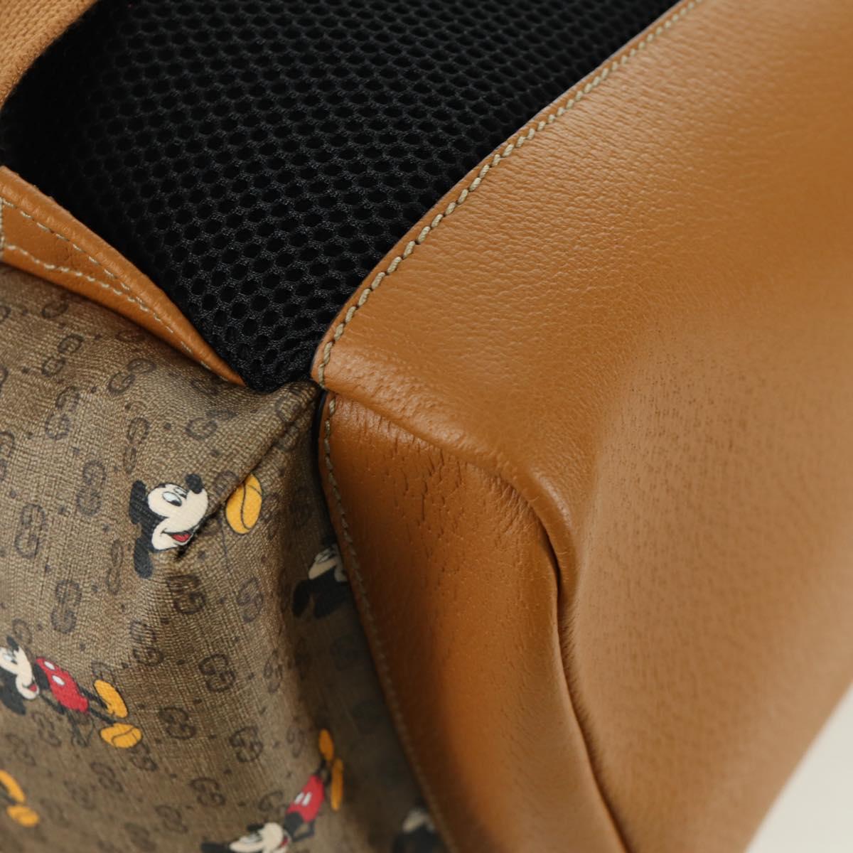 GUCCI Micro GG Supreme GUCCIxDisney Shoulder Bag PVC Beige 603898 Auth LNZ217SM