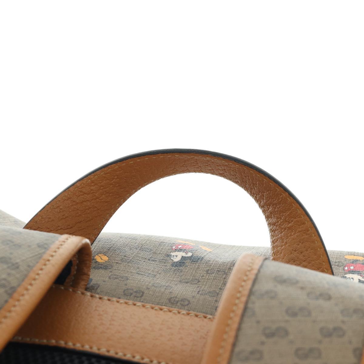 GUCCI Micro GG Supreme GUCCIxDisney Shoulder Bag PVC Beige 603898 Auth LNZ217SM
