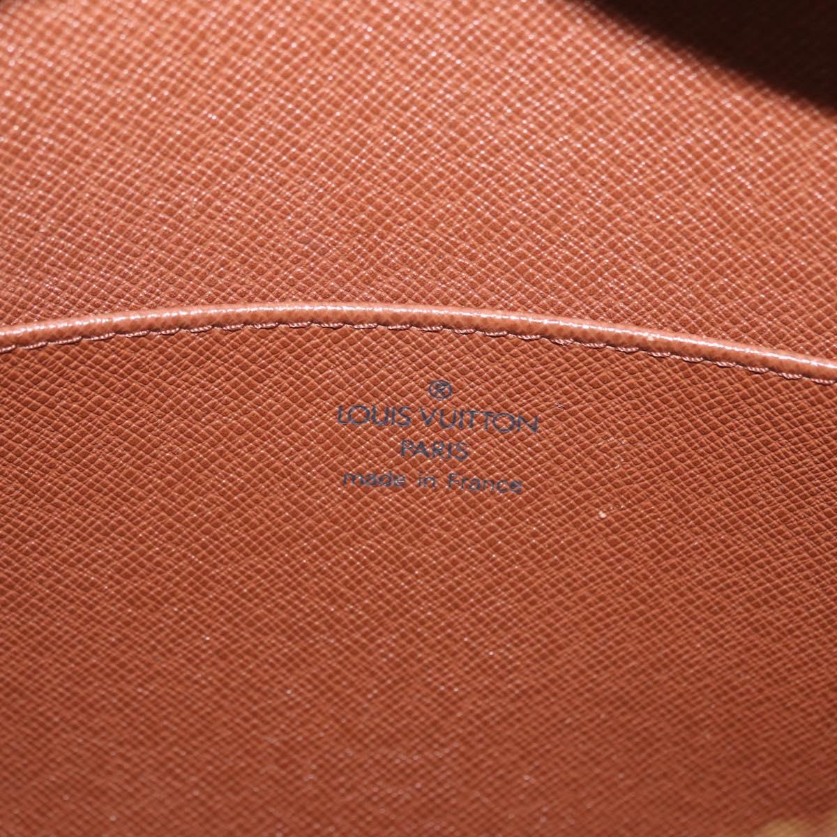 LOUIS VUITTON Epi Pochette Homme Bag Brown Zipangu Gold M52528 LV Auth LNZ226