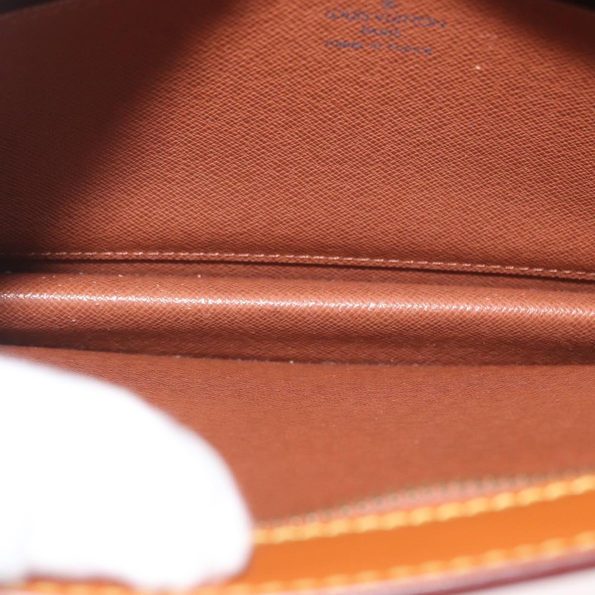 LOUIS VUITTON Epi Pochette Homme Bag Brown Zipangu Gold M52528 LV Auth LNZ226