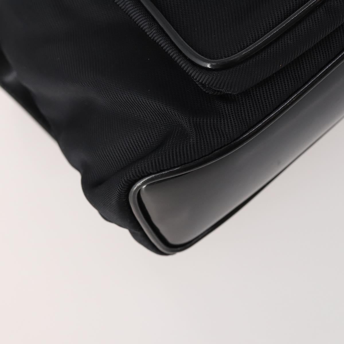 GUCCI Bamboo Backpack Patent leather Black Gold 003 2058 0030 Auth LNZ235