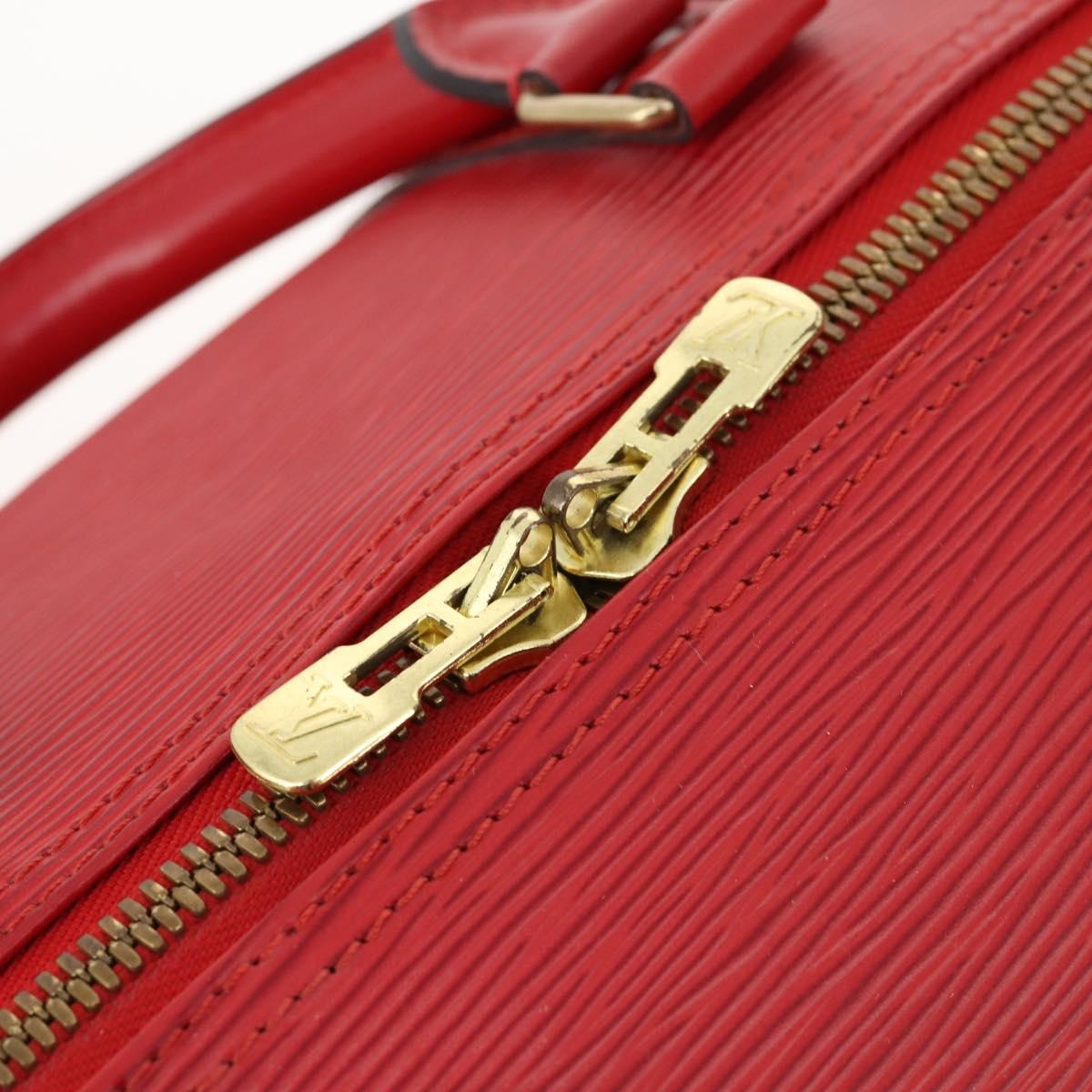 LOUIS VUITTON Epi Keepall 55 Boston Bag Red M42957 LV Auth LNZ240
