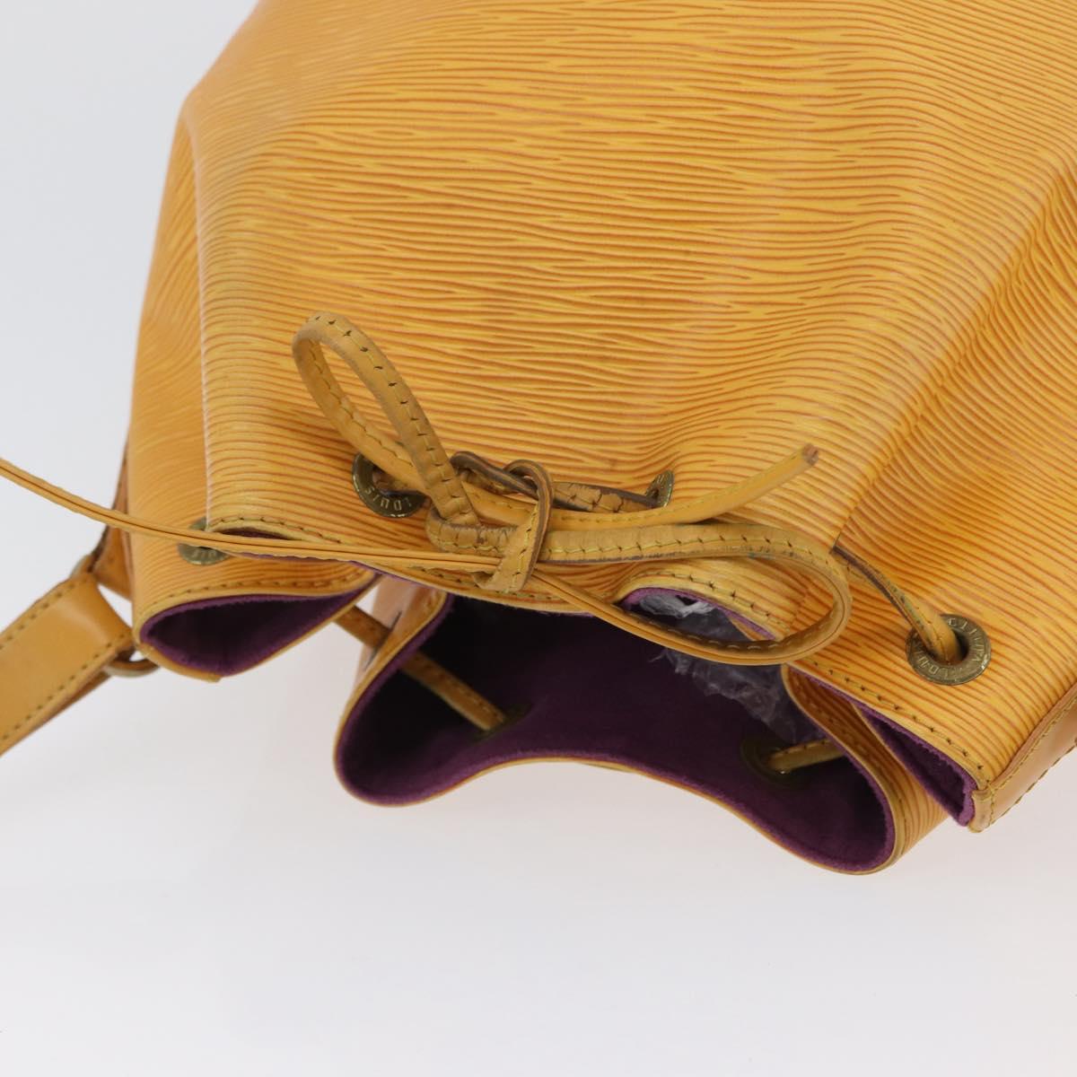 LOUIS VUITTON Epi Petit Noe Shoulder Bag Yellow M44109 LV Auth LNZ242