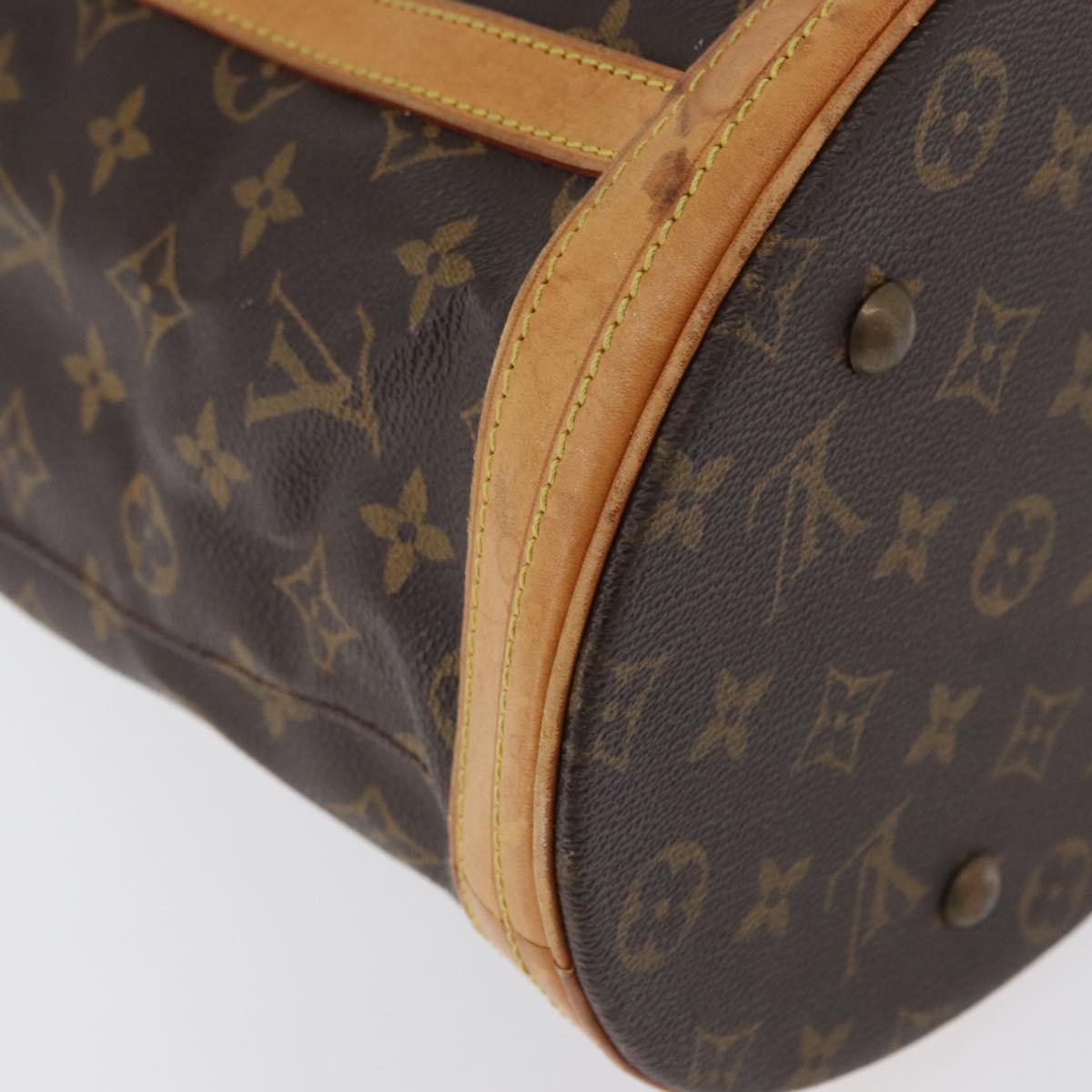 LOUIS VUITTON Monogram Bucket GM Shoulder Bag M42236 LV Auth LNZ244