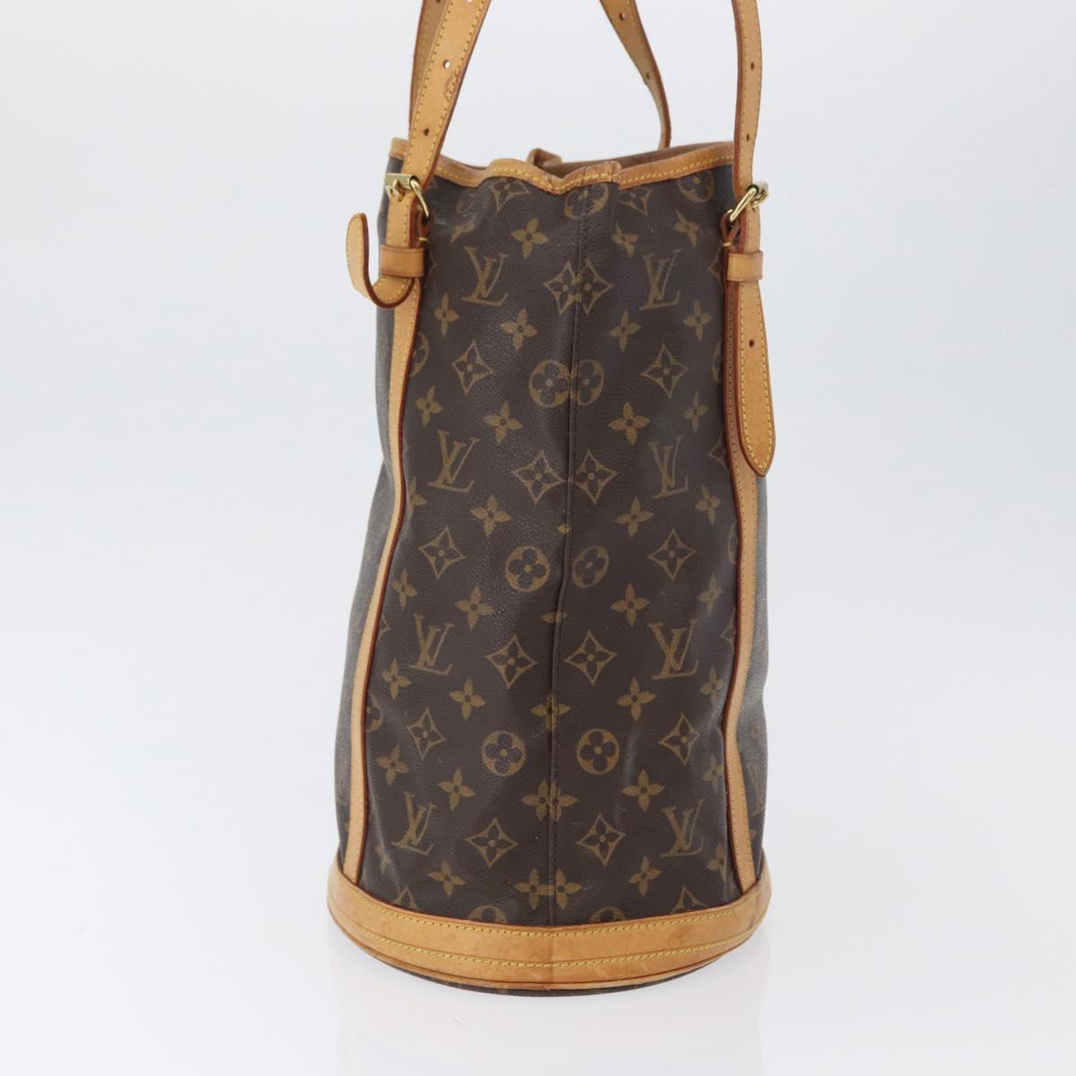 LOUIS VUITTON Monogram Bucket GM Shoulder Bag M42236 LV Auth LNZ244