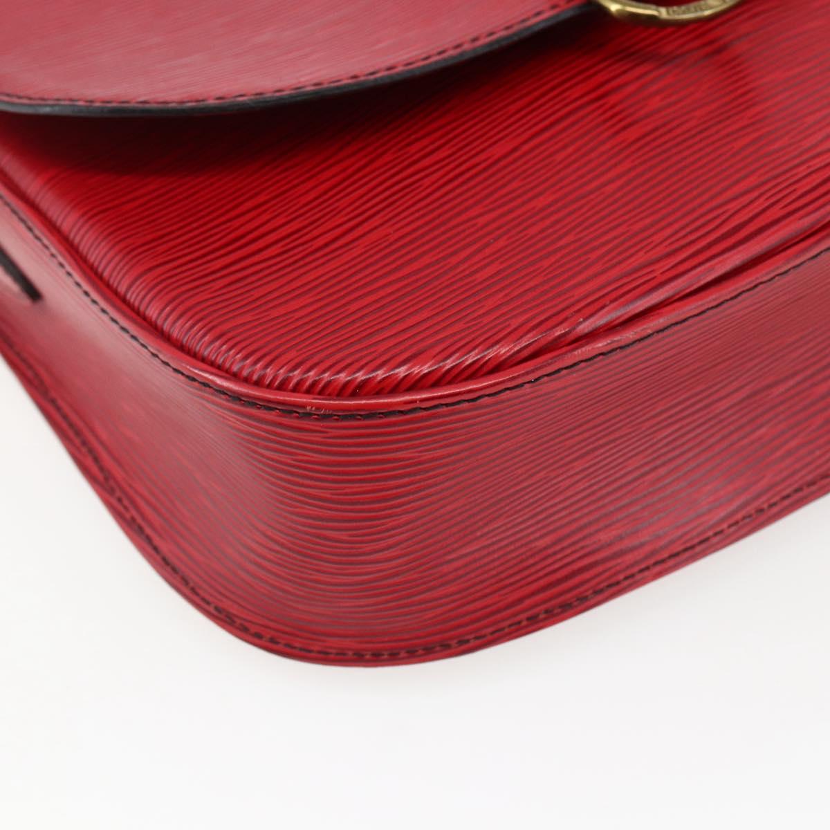 LOUIS VUITTON Epi Saint Cloud GM Shoulder Bag Red M52197 LV Auth LNZ246