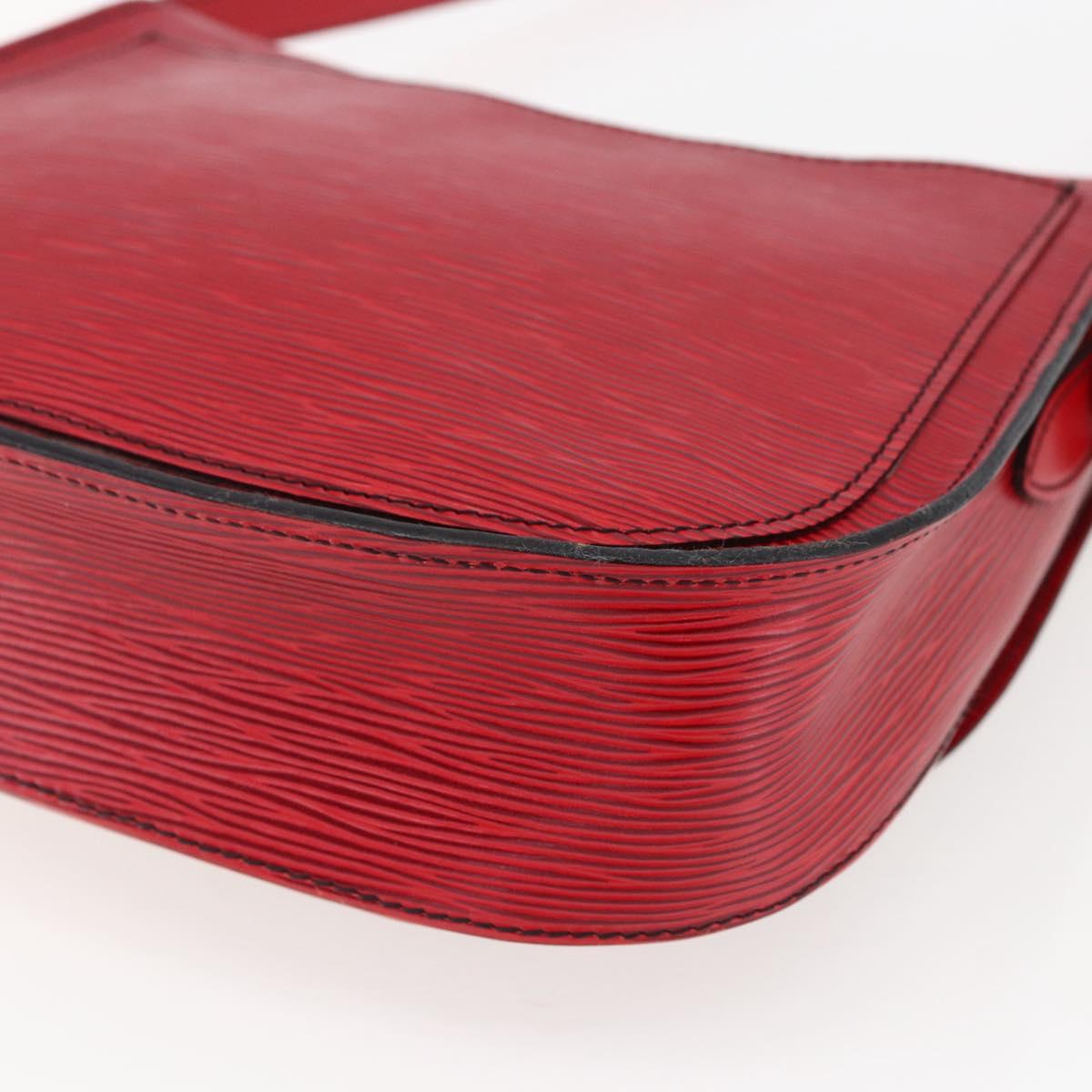 LOUIS VUITTON Epi Saint Cloud GM Shoulder Bag Red M52197 LV Auth LNZ246