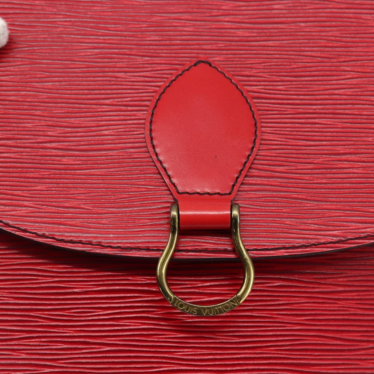 LOUIS VUITTON Epi Saint Cloud GM Shoulder Bag Red M52197 LV Auth LNZ246