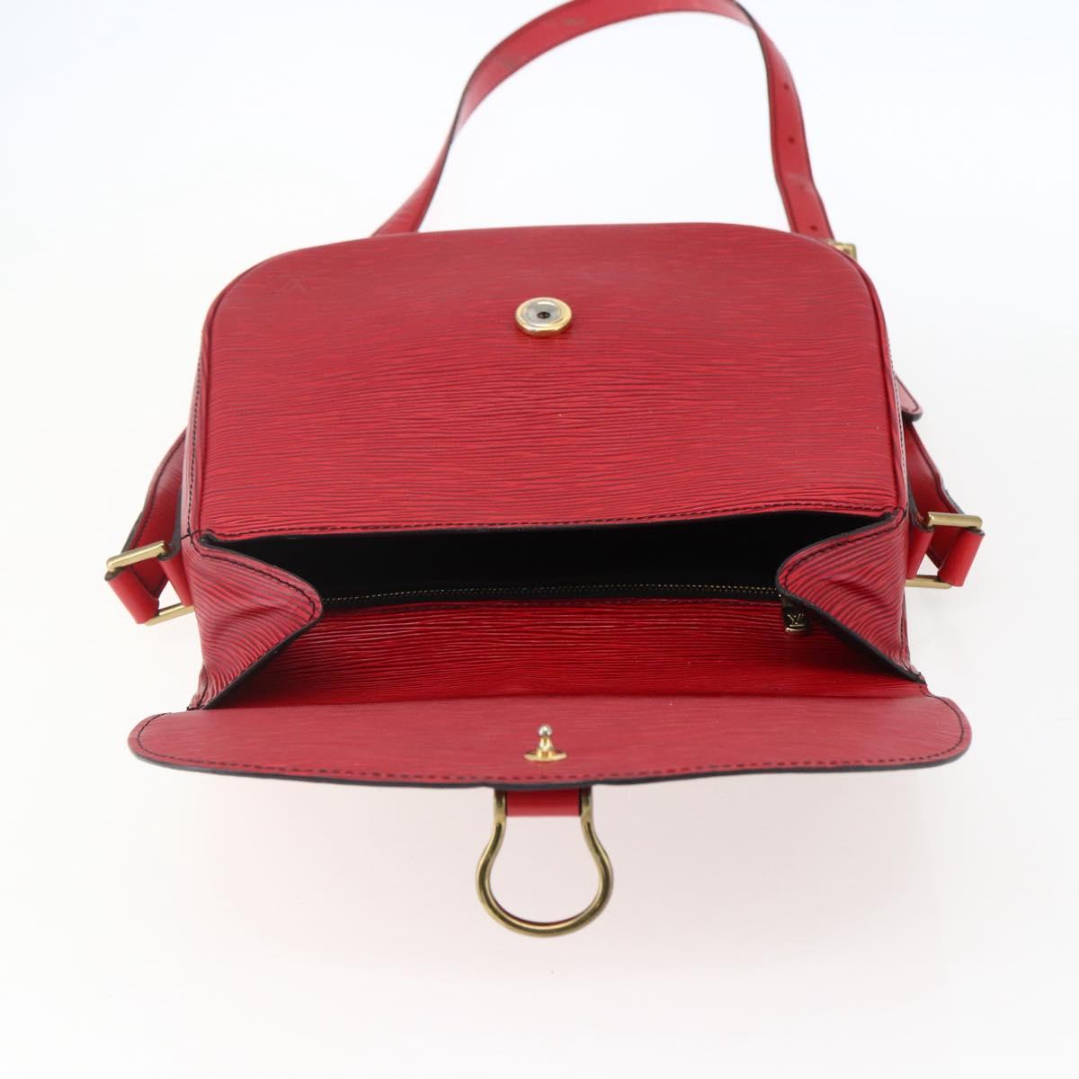 LOUIS VUITTON Epi Saint Cloud GM Shoulder Bag Red M52197 LV Auth LNZ246