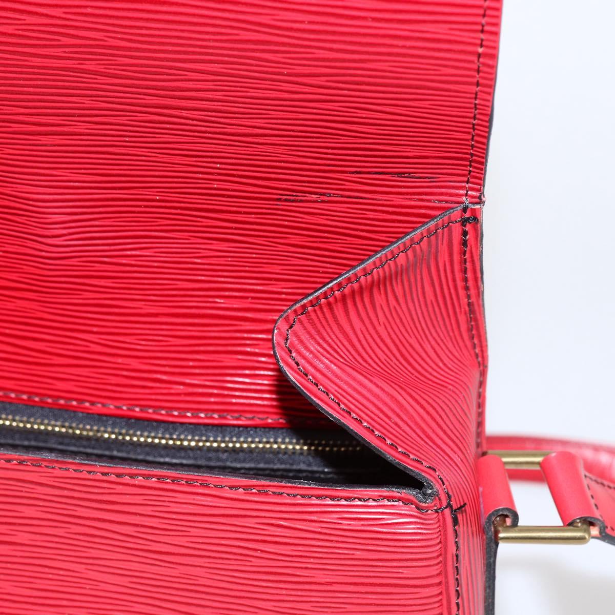 LOUIS VUITTON Epi Saint Cloud GM Shoulder Bag Red M52197 LV Auth LNZ246