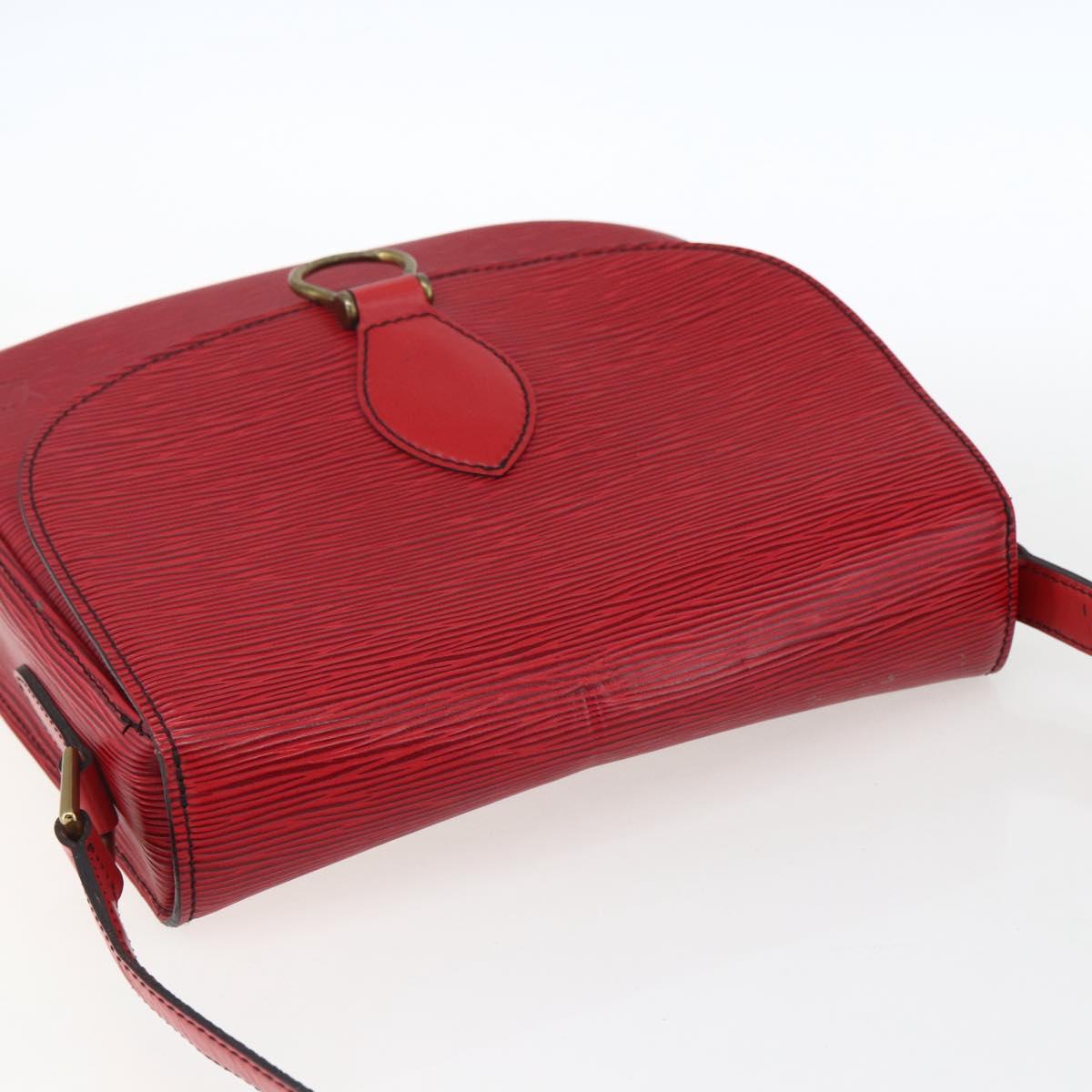 LOUIS VUITTON Epi Saint Cloud GM Shoulder Bag Red M52197 LV Auth LNZ246