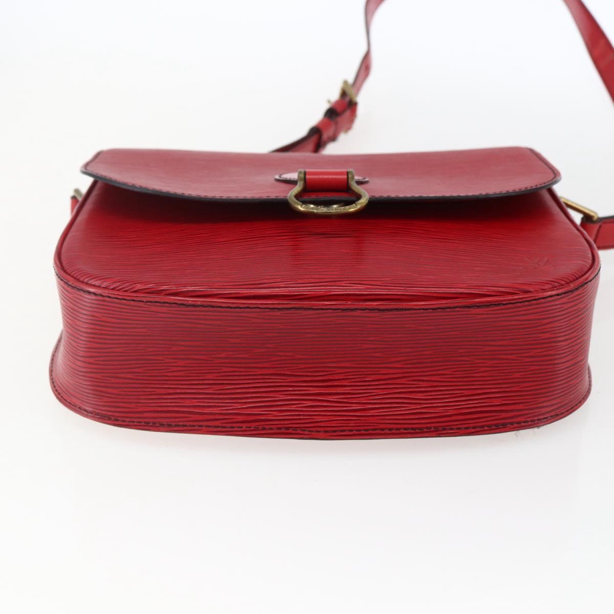 LOUIS VUITTON Epi Saint Cloud GM Shoulder Bag Red M52197 LV Auth LNZ246