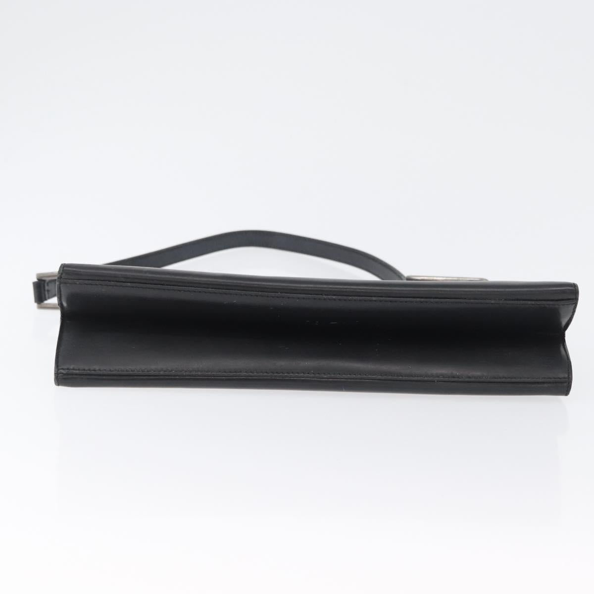 GUCCI Shoulder Bag Patent leather Brown Silver 001 3034 1705 Auth LNZ260