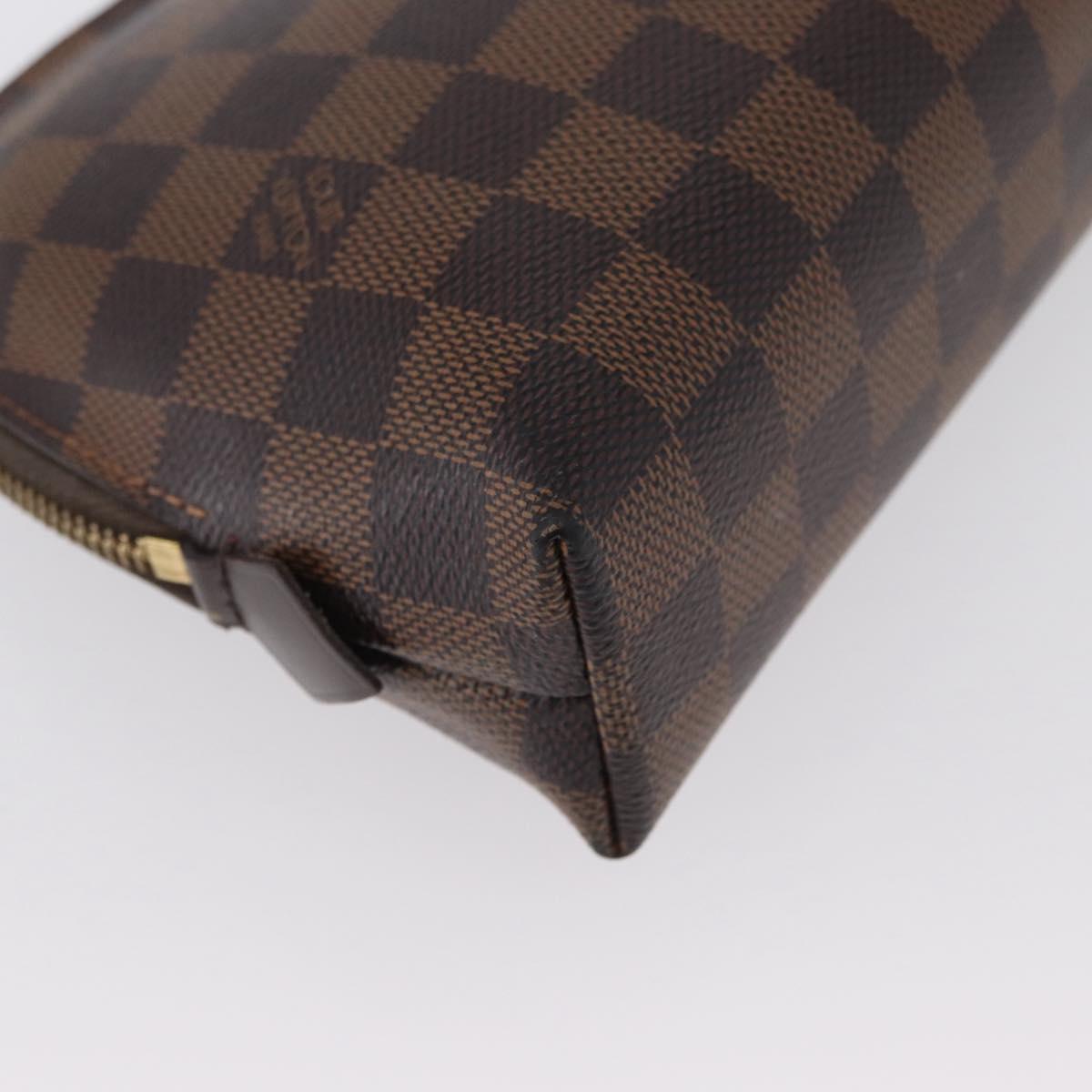 LOUIS VUITTON Damier Ebene Pochette Cosmetic GM Pouch N23345 LV Auth LNZ262