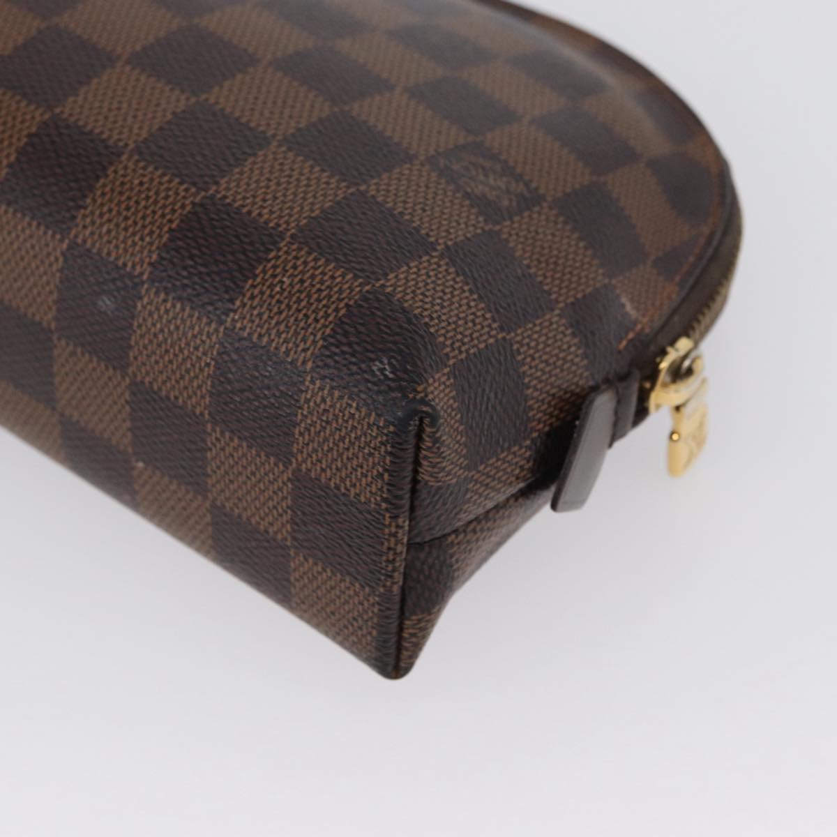 LOUIS VUITTON Damier Ebene Pochette Cosmetic GM Pouch N23345 LV Auth LNZ262