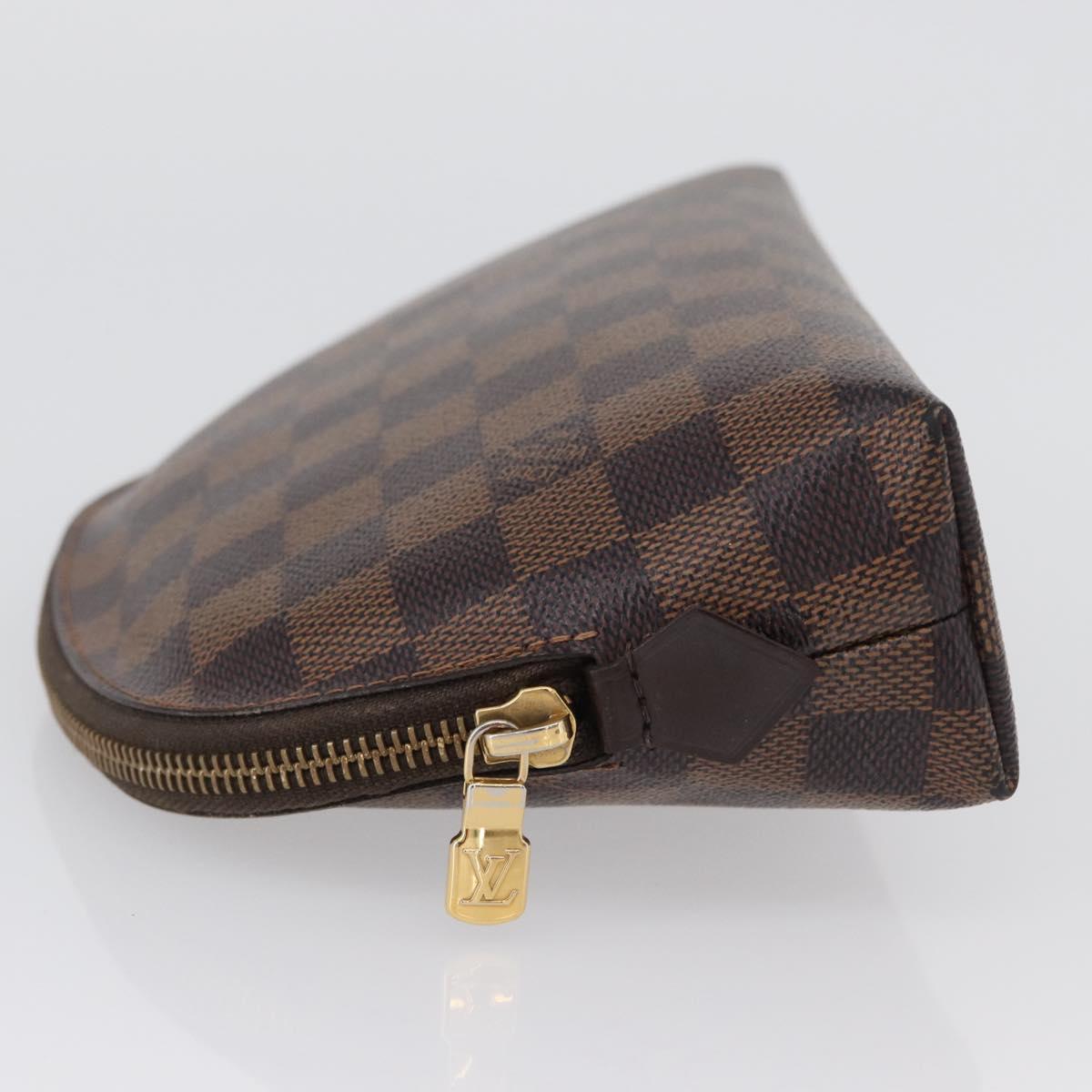 LOUIS VUITTON Damier Ebene Pochette Cosmetic GM Pouch N23345 LV Auth LNZ262