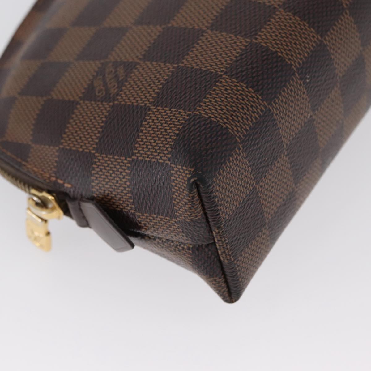 LOUIS VUITTON Damier Ebene Pochette Cosmetic GM Pouch N23345 LV Auth LNZ262