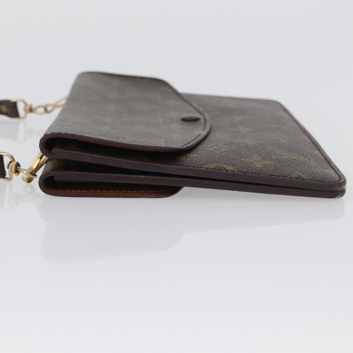 LOUIS VUITTON Monogram Double Rabat Shoulder Bag M51815 LV Auth LNZ263