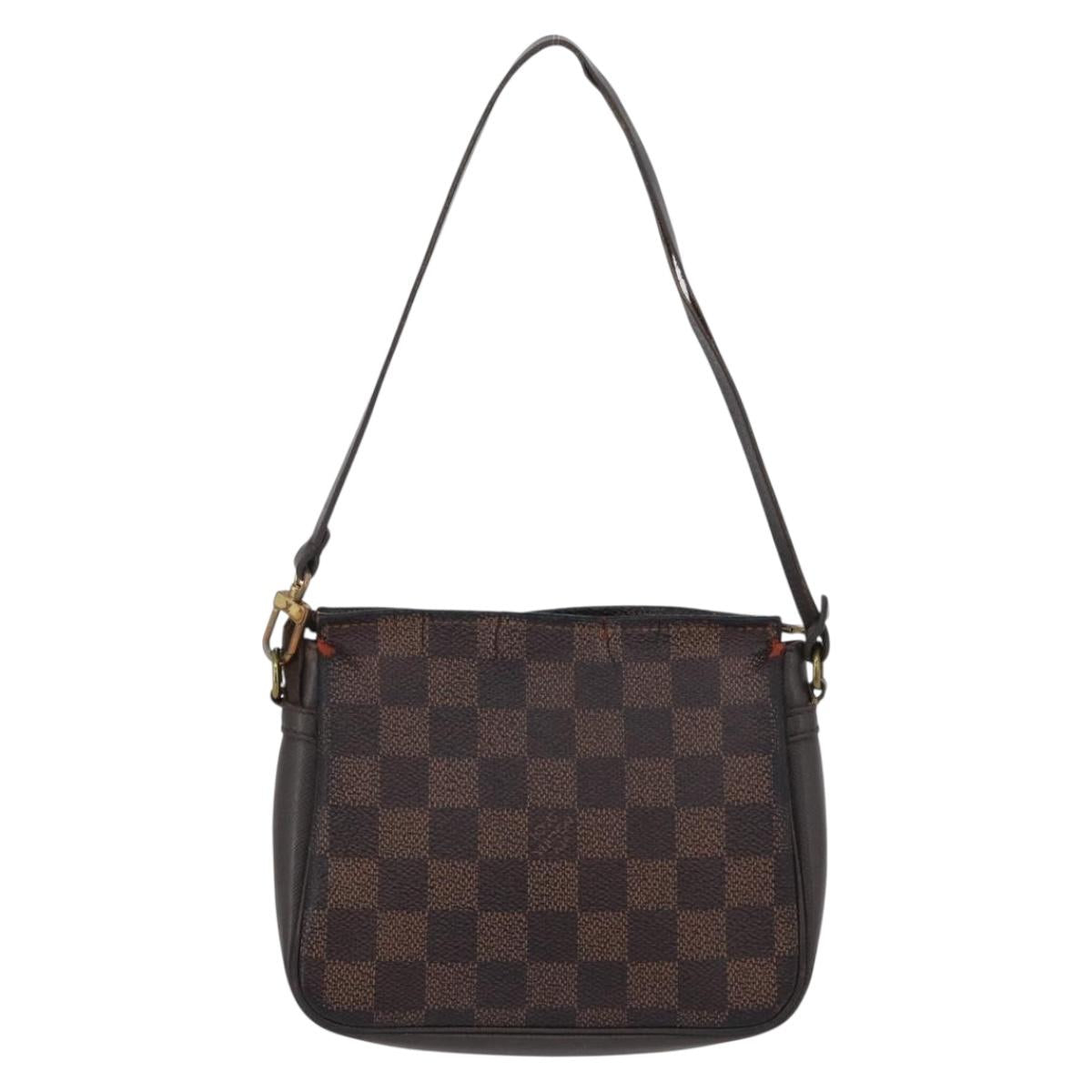 LOUIS VUITTON Damier Ebene Trousse Makeup Pouch N51982 LV Auth LNZ264