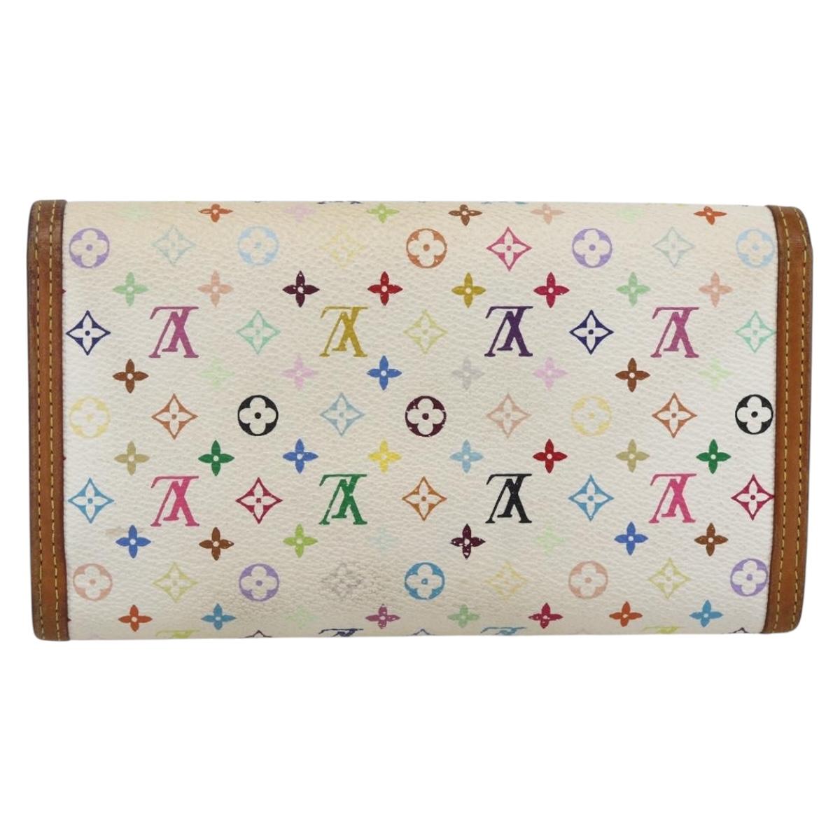 LOUIS VUITTON Multicolor Porte Tresor International Wallet M92659 LV Auth LNZ277