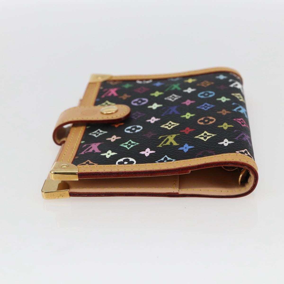LOUIS VUITTON Multicolor Agenda PM Day Planner Cover Black R20895 Auth LNZ285V