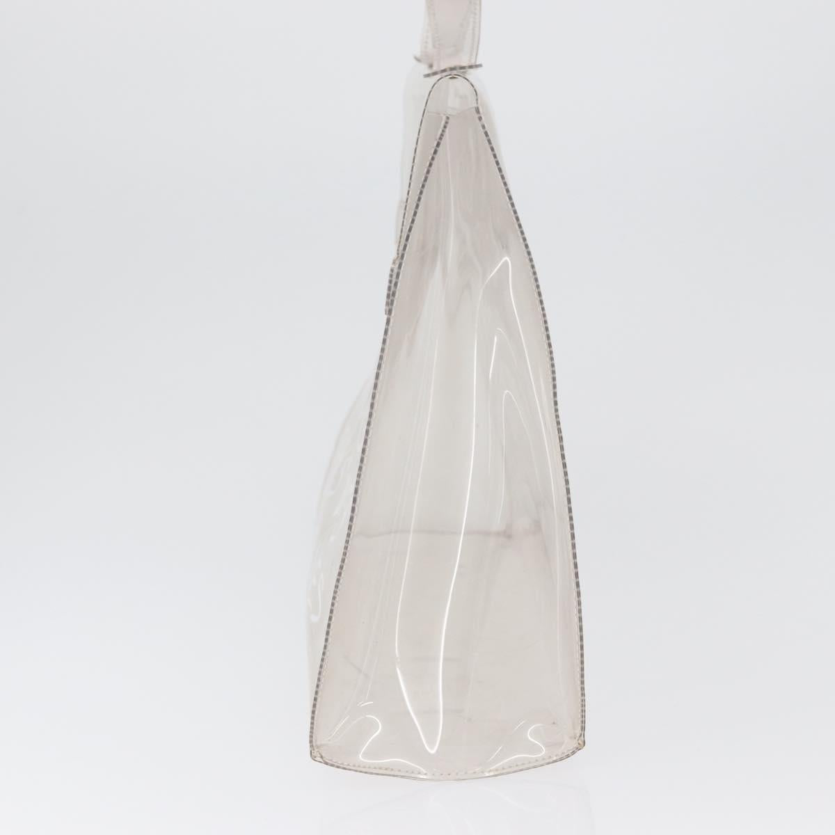 HERMES Vinyl Kelly Hand Bag Vinyl Clear Auth LNZ286