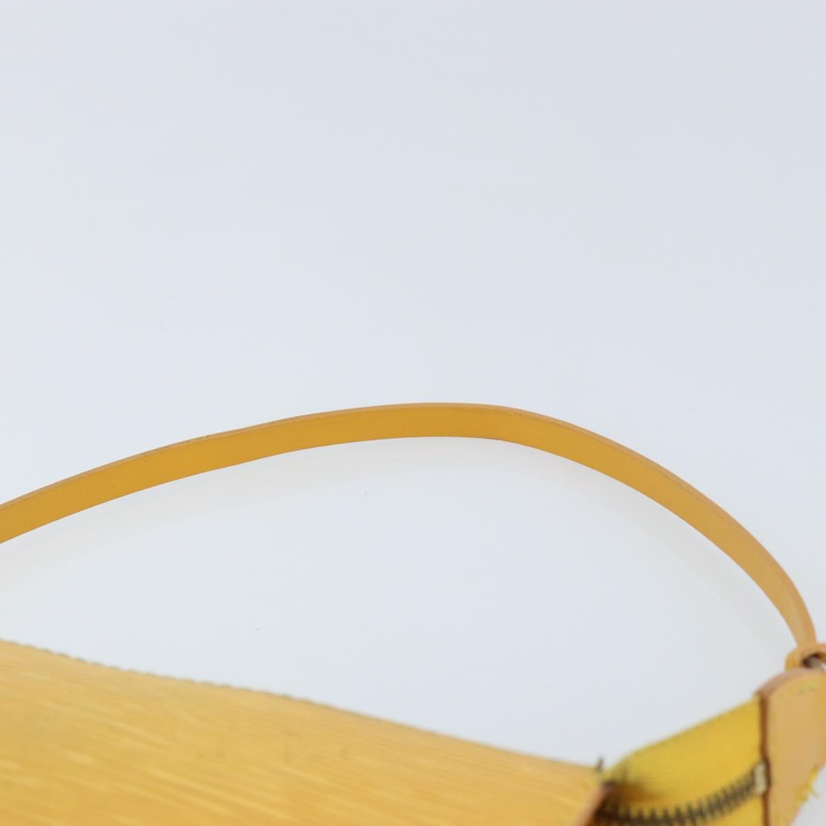 LOUIS VUITTON Epi Pochette Accessoires Pouch Yellow M52949 LV Auth LNZ299